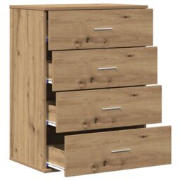 Berkfield Home Sideboard with Drawer with Storage Artisan oak Engineered wood in Brown - thumbnail 5