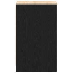 Berkfield Home Garage Storage Cabinet Black 30x51x85 cm Solid Wood Pine - Size: 30 x 51 x 85 cm - thumbnail 6