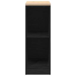 Berkfield Home Garage Storage Cabinet Black 30x51x85 cm Solid Wood Pine - Size: 30 x 51 x 85 cm - thumbnail 5