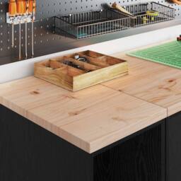 Berkfield Home Garage Storage Cabinet Black 30x51x85 cm Solid Wood Pine - Size: 30 x 51 x 85 cm - thumbnail 4