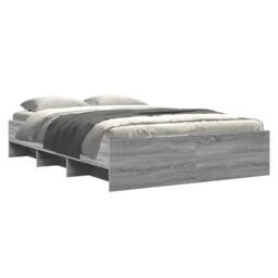 Berkfield Home Bed Frame without Mattress Grey Sonoma 120x190 cm Small Double Engineered Wood - thumbnail 3