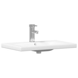 Berkfield Home Bathroom Sink Cabinet with Built-in Basin Old Wood Engineered Wood in Brown - thumbnail 6
