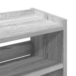 Berkfield Home Shoe Rack Grey Sonoma 60x25x81 cm Engineered Wood - Size: 60 x 25 x 81 cm - thumbnail 7