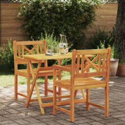 Berkfield Home Garden Chairs 2 pcs 56x56x90 cm Solid Wood Acacia in Brown - Size: 56 x 56 x 90 cm - thumbnail 1