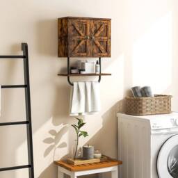VOGREX Coffee Wall Mounted Bathroom Medicine Cabinet in Brown - thumbnail 4