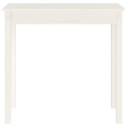 Berkfield Home Console Table White 80x40x75 cm Solid Wood Pine - Size: 80 x 40 x 75 cm - thumbnail 5
