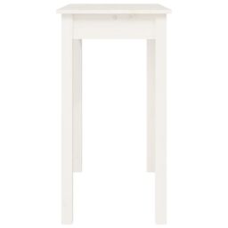 Berkfield Home Console Table White 80x40x75 cm Solid Wood Pine - Size: 80 x 40 x 75 cm - thumbnail 6