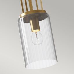 Netlighting Kichler Kimrose Dome Pendant Ceiling Light Brushed Natural Brass in Yellow - thumbnail 2
