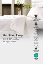 Homescapes Premium Heavy Wool Duvet Warm & Washable in White - Size: Super King - thumbnail 5