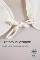 Homescapes Premium Heavy Wool Duvet Warm & Washable in White - Size: Super King - thumbnail 4