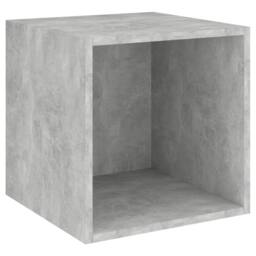 Berkfield Home 3 Piece TV Cabinet Set Concrete Grey Engineered Wood - thumbnail 4