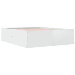 Berkfield Home Bed Frame without Mattress White 150x200 cm King Size - thumbnail 3