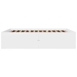 Berkfield Home Bed Frame without Mattress White 150x200 cm King Size - thumbnail 5