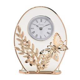 Sophia Classic Gold Butterfly Mantel Clock - thumbnail 3