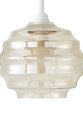 ValueLights Patty Champagne Bubble Glass Easy Fit Ceiling Pendant Lamp Shade in Light Sand - thumbnail 6