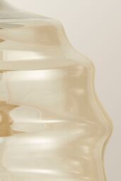 ValueLights Patty Champagne Bubble Glass Easy Fit Ceiling Pendant Lamp Shade in Light Sand - thumbnail 5