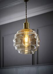 ValueLights Patty Champagne Bubble Glass Easy Fit Ceiling Pendant Lamp Shade in Light Sand