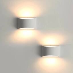 EONLION 2X Indoor LED Wall Light Warm White Modern Plaster Wall Lamp Hallway - thumbnail 1