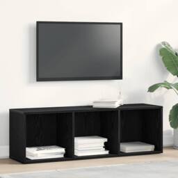 Berkfield Home Bookcase Black Oak 36x30x114 cm Engineered Wood - Size: 36 x 30 x 114 cm - thumbnail 3
