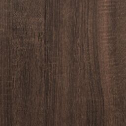 Berkfield Home Coffee Table Brown Oak 80x80x30 cm Engineered Wood & Metal - Size: 80 x 80 x 30 cm - thumbnail 9