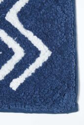 Homescapes Super Absorbent Soft Tidal Cotton Bathmat in Navy - thumbnail 2
