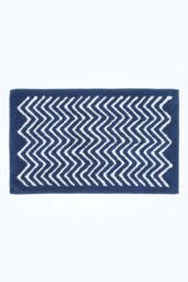 Homescapes Super Absorbent Soft Tidal Cotton Bathmat in Navy