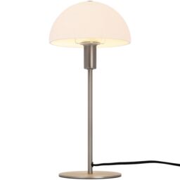 Nordlux Modern Indoor Table Lamp Silver Metal E14 Dome Shade - Mains Powered, IP20 - thumbnail 3