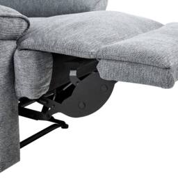 Wyld and Coco Grey Polyester Armchair Adjustable Footrest Modern Contemporary - thumbnail 8