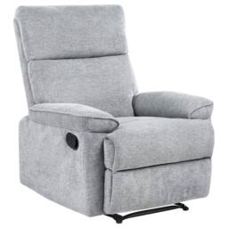Wyld and Coco Grey Polyester Armchair Adjustable Footrest Modern Contemporary - thumbnail 4