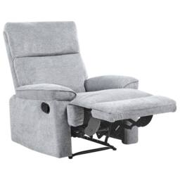 Wyld and Coco Grey Polyester Armchair Adjustable Footrest Modern Contemporary - thumbnail 2