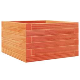 Berkfield Home Decorative Garden Planter Wax Brown 40x40x23 cm Solid Wood Pine in Burnt Orange - Size: 40 x 40 x 23 cm - thumbnail 7