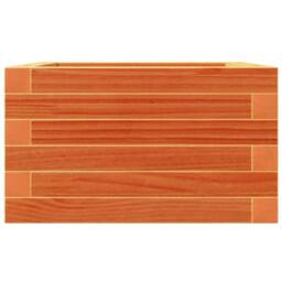 Berkfield Home Decorative Garden Planter Wax Brown 40x40x23 cm Solid Wood Pine in Burnt Orange - Size: 40 x 40 x 23 cm - thumbnail 5