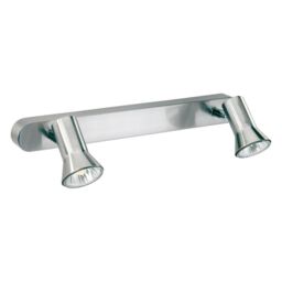 Netlighting Magnum 2 Light Spotlights Bar Light Brushed Steel GU10 in Grey