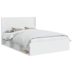 Berkfield Home Bed Frame with Storage & Headboard White 120 x 200 cm - thumbnail 2