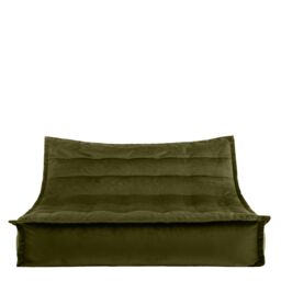 icon Kota Velvet XL Bean Bag Sofa Grey Bean Bag Chair in Olive - thumbnail 6