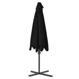 Berkfield Home Outdoor Parasol with Steel Pole Black 300x230 cm - thumbnail 4