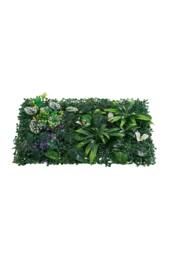 Living and Home 1PCS Green Artificial Plant Living Wall Panel for Decor - thumbnail 2