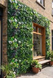 Living and Home 1PCS Green Artificial Plant Living Wall Panel for Decor - thumbnail 3