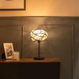 ValueLights Hudson Jewel Twist Table Lamp in Natural - thumbnail 3