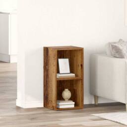 Berkfield Home TV Cabinet with Storage Old wood Engineered Wood in Brown - thumbnail 2