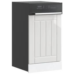 Berkfield Home Decorative Dishwasher Panel Lucca High Gloss White Engineered Wood - thumbnail 2