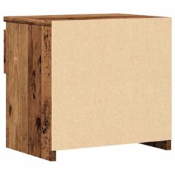 Berkfield Home Bedside Cabinet Old Wood 40x30x39 cm Engineered Wood in Brown - Size: 40 x 30 x 39 cm - thumbnail 6