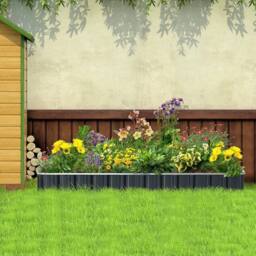 KORVIXA Metal Raised Garden Bed Large Steel Planter Box in Grey - Size: 1.25kg - thumbnail 3