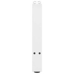 Berkfield Home Coffee Table Legs White 2 pcs 38x(42-43) cm Steel - thumbnail 6