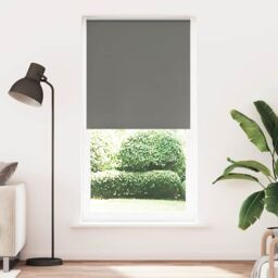 Berkfield Home Roller Blind Blackout Grey 105x210 cm Fabric Width 100.7 cm Polyester - thumbnail 2