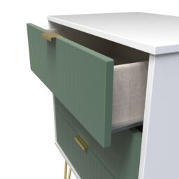 Ready Assembled 2 U Bexley 3 Drawer Chest (Ready Assembled) in Green - thumbnail 5