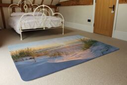 Benjamin Tate Design Sunset At The Baltic Sea Beach Designer Rug in Natural - Size: Large - thumbnail 3