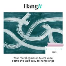 Superfresco Easy Expression Teal Print To Order 3m x 2.8m Mural in Blue - thumbnail 3