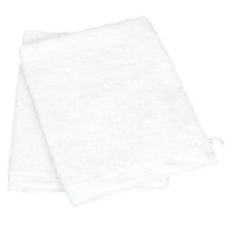 ARTG Satin Trim Wash Glove in White - thumbnail 1