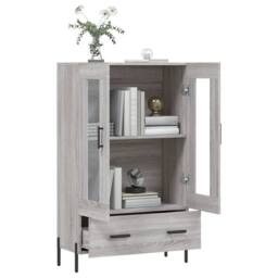 Berkfield Home Highboard Grey Sonoma 69.5x31x115 cm Engineered Wood - thumbnail 4